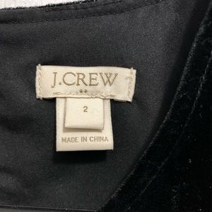 J. Crew Tops - Jcrew Black peplum velvet sleeveless top size 2 J. Crew Tops - Jcrew Black peplum velvet sleeveless top size 2